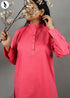 NZSC-1507 Stiched Blossom Pink 2 Piece Co Ord Set Cotton